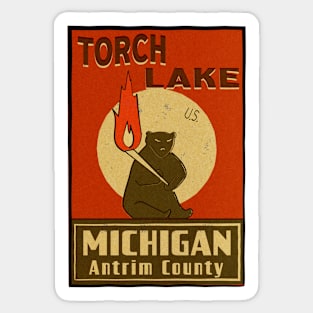 Torch Lake northern michigan Sticker